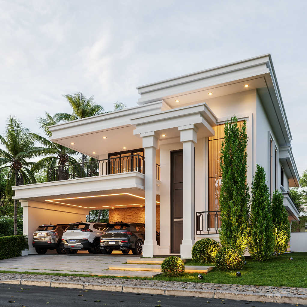 Residência de alto padrão com projeto de engenharia e arquitetura em Goiânia